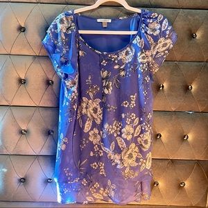 Roz & Ali Blue Floral Blouse
